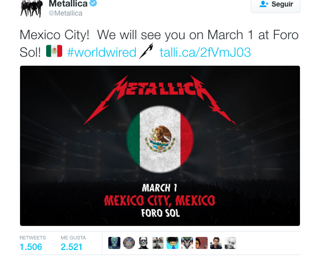 NOTA. Metallica en México… con Iggy Pop… Y «Enter Sandman» con instrumentos infantiles